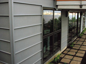 Horizontally laid cladding